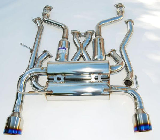 Invidia HS07IG7GIT 07+ Infiniti G37 Coupe Gemini Single Layer Titanium Tip Cat-back Exhaust