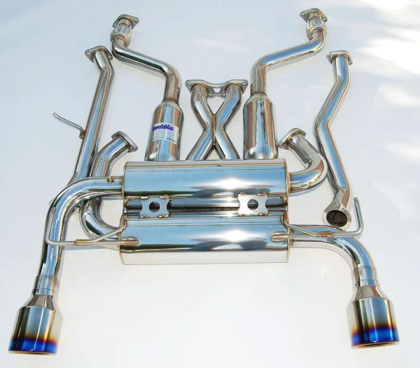 Invidia HS07IG7GIT 07+ Infiniti G37 Coupe Gemini Single Layer Titanium Tip Cat-back Exhaust