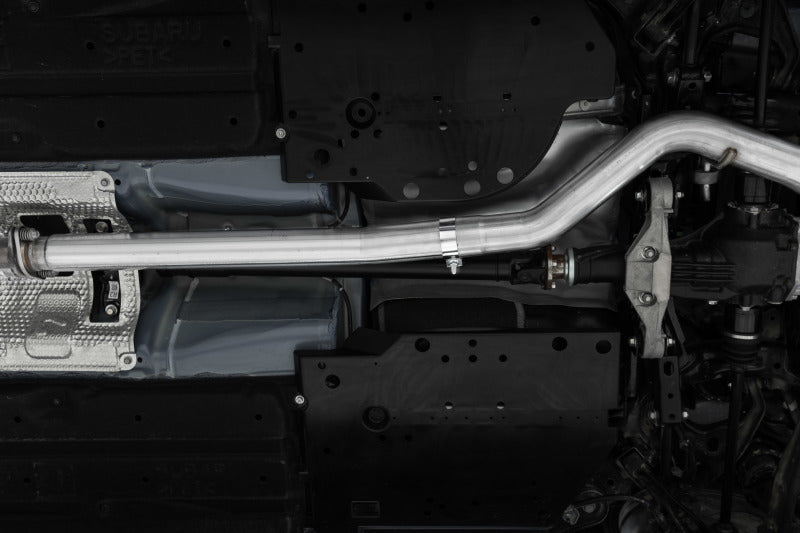 MBRP S48093CF 2022 Subaru WRX 2.4L 3in Cat Back 5in OD w/ Carbon Fiber Tips - T304