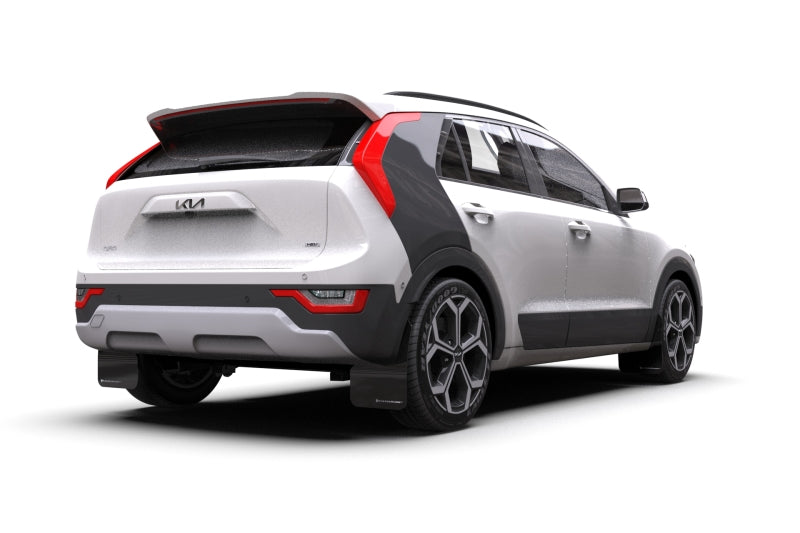 Rally Armor MF21-UR-BLK-DGRY 23-25 Kia Niro SG2 Black UR Mud Flap Dark Grey Logo