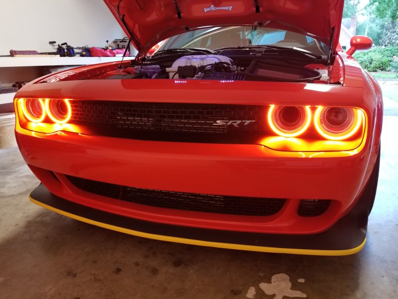 ORACLE Lighting 3990-332 Oracle 15-21 Dodge Challenger Dynamic Surface Mount Headlight Halo Kit - - Dynamic SEE WARRANTY