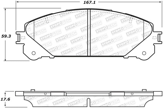 Stoptech 308.13240 StopTech Performance 10-17 Lexus RX350 Front Brake Pads