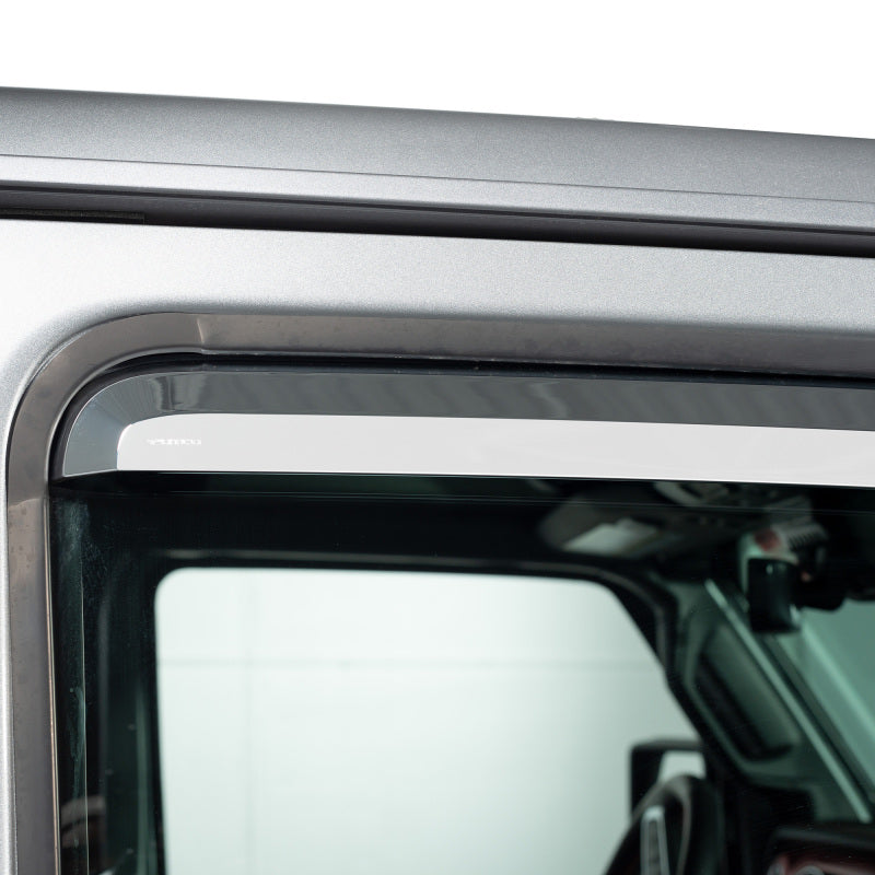 Putco 480137 09-18 RAM 1500 - Crew Cab (Set of 4) Excl Rebel Model Element Chrome Window Visors