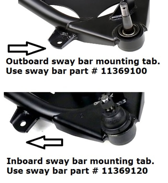 Ridetech 11369120 63-87 Chevy C10 2WD Front MuscleBar Sway Bar use with Stock Lower Arms