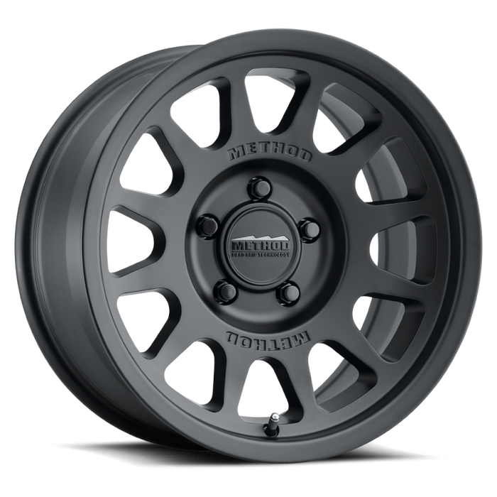 Method Wheels MR70377556550 Method MR703 17x7.5 +50mm Offset 5x160 65mm CB Matte Black Wheel