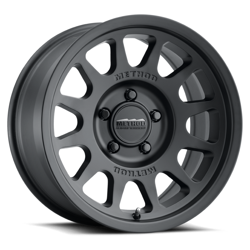 Method Wheels MR70378550500 Method MR703 17x8.5 0mm Offset 5x5 71.5mm CB Matte Black Wheel