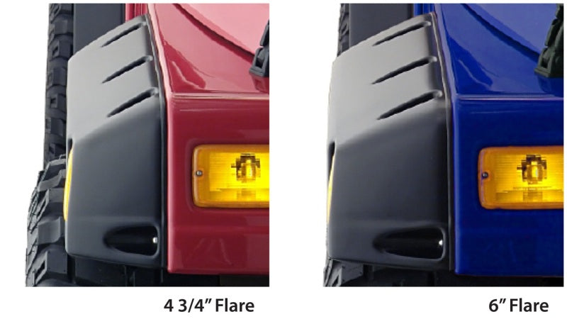 Bushwacker 10917-07 97-06 Jeep TJ Pocket Style Flares 4pc - Black