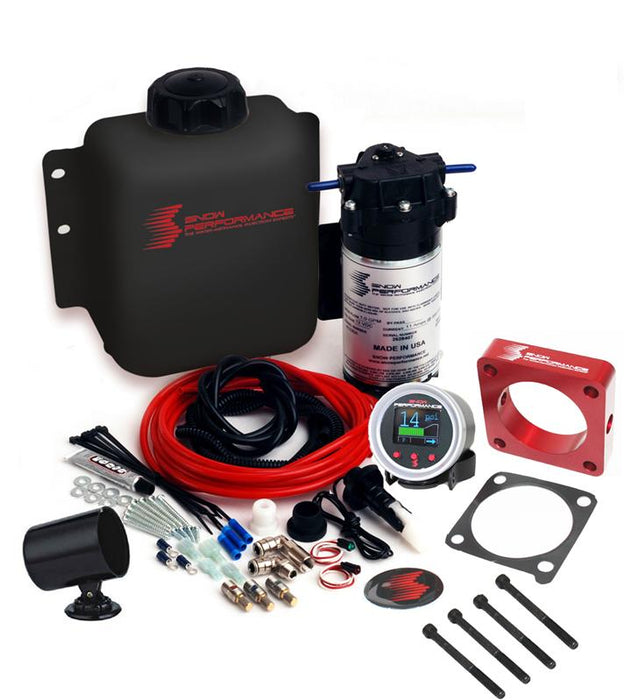 Snow Performance SNO-2160-BRD 10-15 Camaro Stg 2 Boost Cooler F/I Water Injection Kit (SS Braided Line & 4AN)