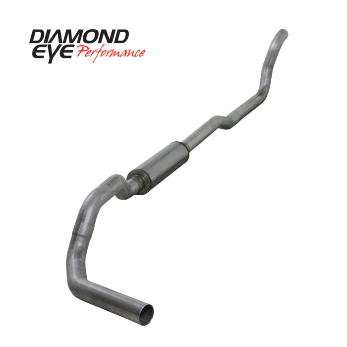 Diamond Eye Performance K4209A-RP Diamond Eye KIT 4in TB MFLR RPLCMENT PIPE SGL AL: 2-WHEEL DRIVE ONLY 89-93 DODGE CUMMINS 5.9L