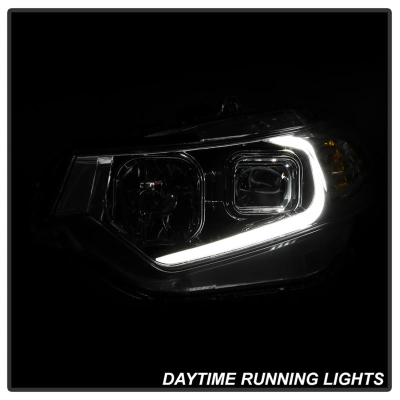 SPYDER 9042225 xTune 09-14 Acura TSX Projector Headlights - Light Bar DRL - Chrome (PRO-JH-ATSX09-LB-C)
