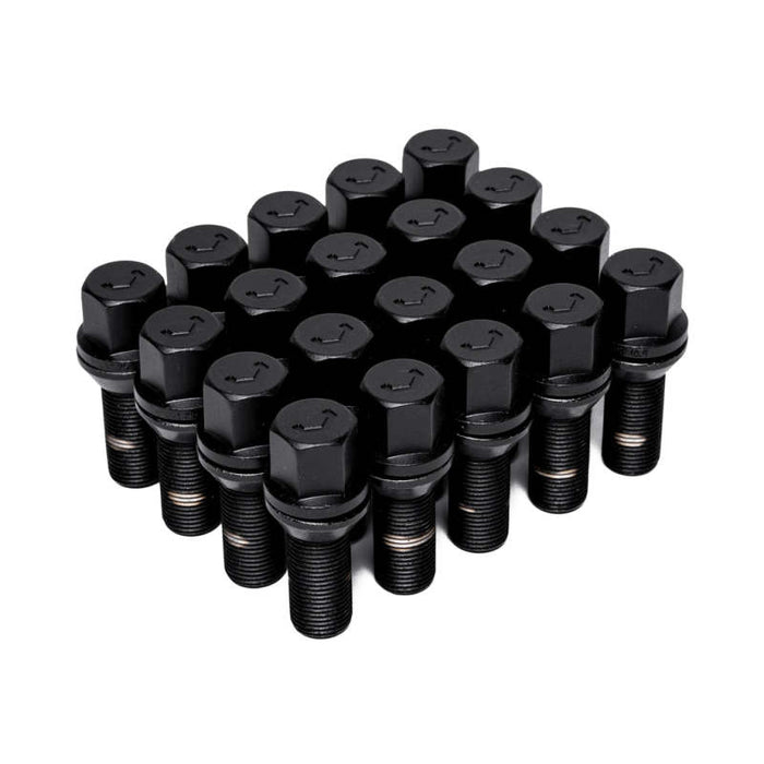 Vossen LUG-B1425-30-BC Lug Bolt - 14x1.25 - 30mm - 17mm Hex - Cone Seat - Black (Set of 20)