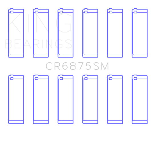 King Engine Bearings CR6875SM BMW N52 B25/B30 & N53 B25/B30 3.0L Connecting Rod Bearing Set - Size STD