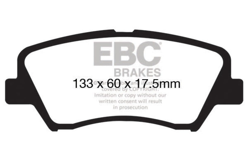 EBC DP31874C 13+ Hyundai Elantra 1.8 Redstuff Front Brake Pads