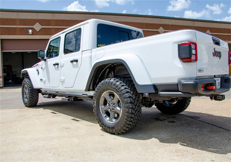 N-Fab J194TRKRS4 RKR Step System 2019 Jeep Wrangler JT 4 Door Truck Full Length - Tex. Black - 1.75in