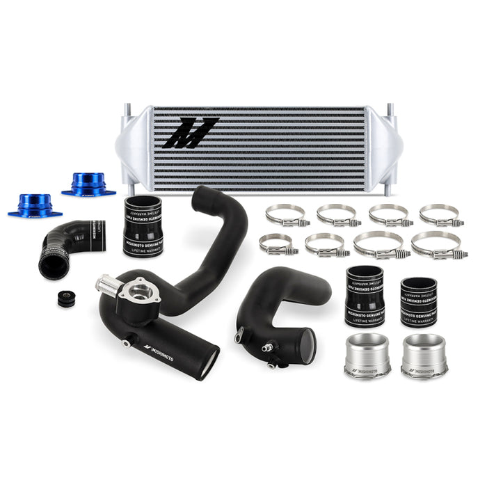 Mishimoto MMINT-BR23-21KBSL 2021+ Ford Bronco 2.3L Intercooler Kit - Black Pipes/Silver Core