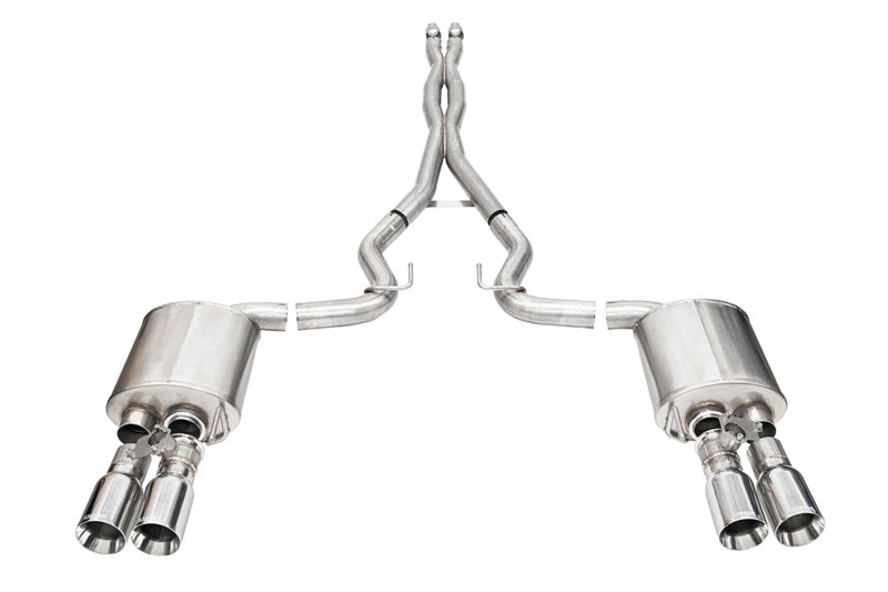 CORSA Performance 21260 Corsa 24+ Ford Mustang V8 5.0L 3in Cat-Back Exhaust System w/ Twin 4in Polished Straight Tips