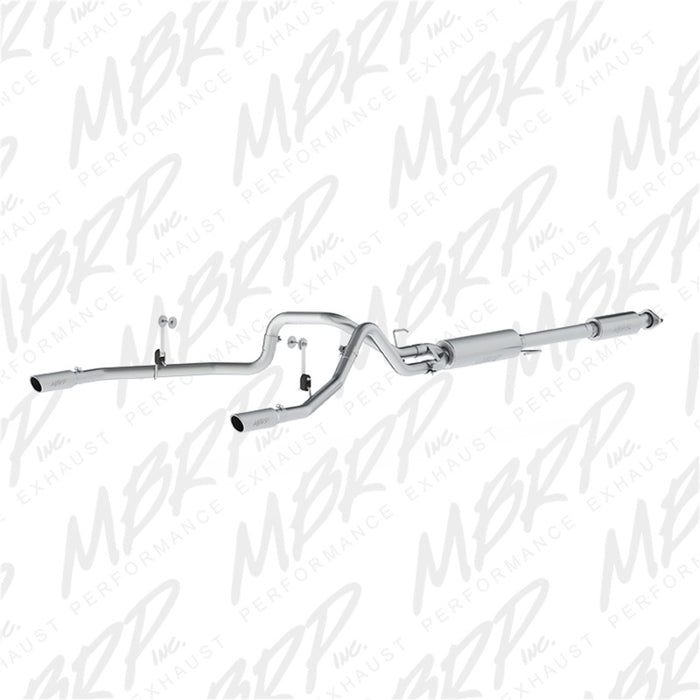 MBRP S5258AL 2015 Ford F-150 5.0L 3in Cat Back Dual Split Rear Exit AL Exhaust System