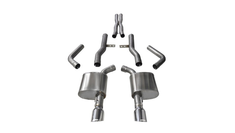 CORSA Performance 14996 Corsa 2015-2023 Dodge Charger SRT/Scat Pack/R/T 6.4L Polished Xtreme Cat-Back Exhaust