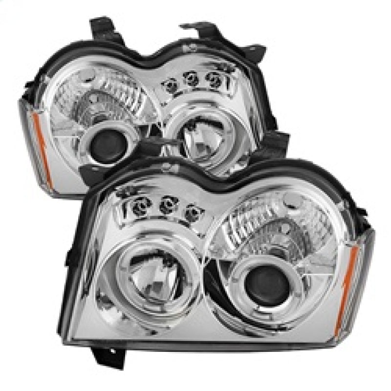SPYDER 5011107 Spyder Jeep Grand Cherokee 05-07 Projector Headlights LED Halo LED Chrm Low 9006 PRO-YD-JGC05-HL-C