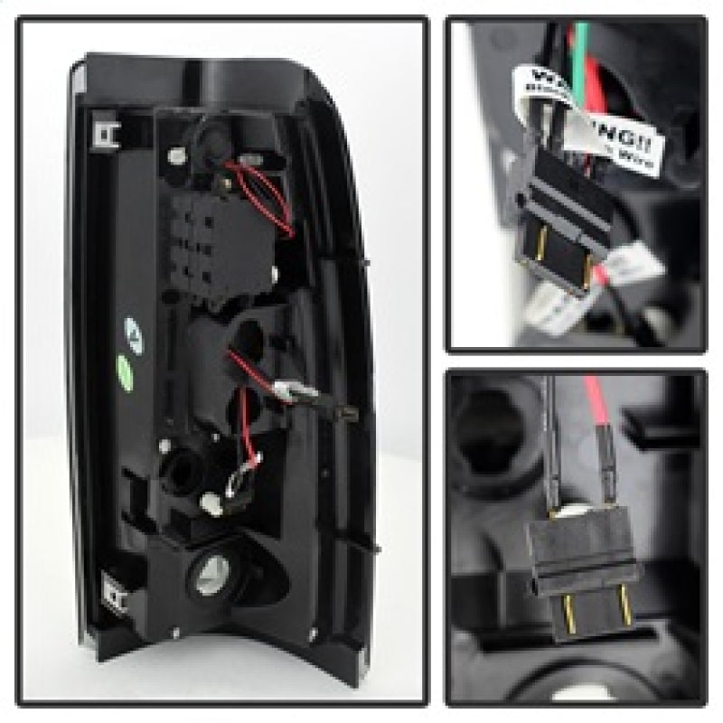 SPYDER 5078025 Spyder Chevy Silverado 1500 03-06 (Not Fit Stepside)LED Tail Lights Blk Smke ALT-YD-CS03-LED-BSM
