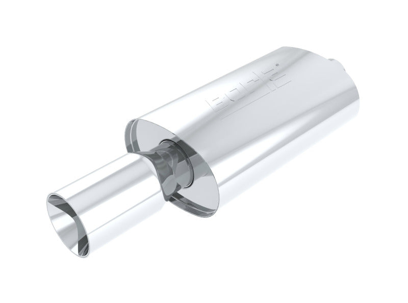 Borla 40060 Boomer Blow Torch Muffler Oval 2-1/4in x 4in Side Round Out