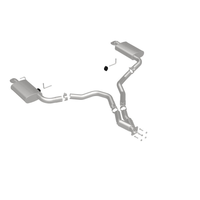 Magnaflow 16710 MagnaFlow 75-79 Chevy Corvette V8 5.7L Dual Split Rear Exit Stainless Cat-Back Perf Exhaust