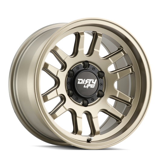 Dirty Life 9310-7983MGD0 9310 Canyon 17x9 / 6x139.7 BP / 0mm Offset / 106mm Hub Satin Gold Wheel