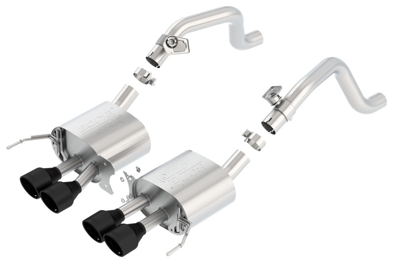 Borla 11863CB 14-17 C7 Corvette Stingray Axle-Back ATAK Exhaust 2.75in to Muffler Dual 2.0in Out 4.25in Tip