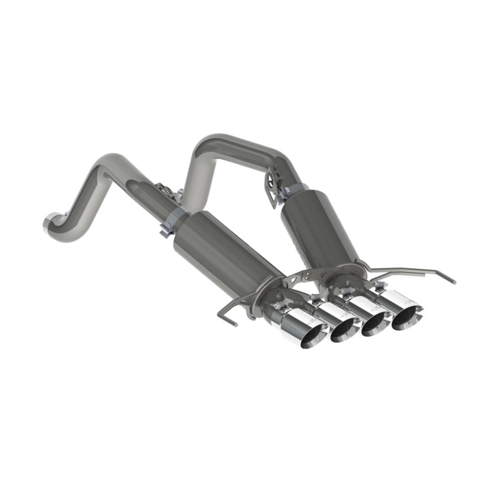 MBRP S7030304 14-19 Chevy Corvette V8 6.2L 3in T304 Dual Cat Back w/ 4in Quad Dual Wall Tips