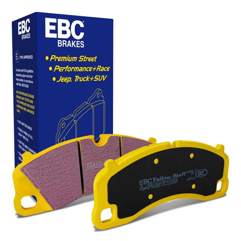 EBC DP42206R 13-15 Porsche 911 (991) (Cast Iron Rotor only) 3.8 GT3 Yellowstuff Front Brake Pads