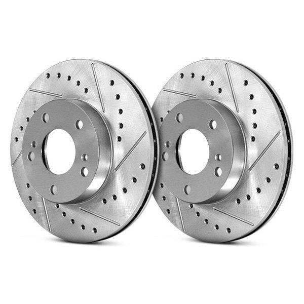 Stoptech 227.42080L StopTech Select Sport Select Sport Nissan Slotted and Drilled Left Front Rotor