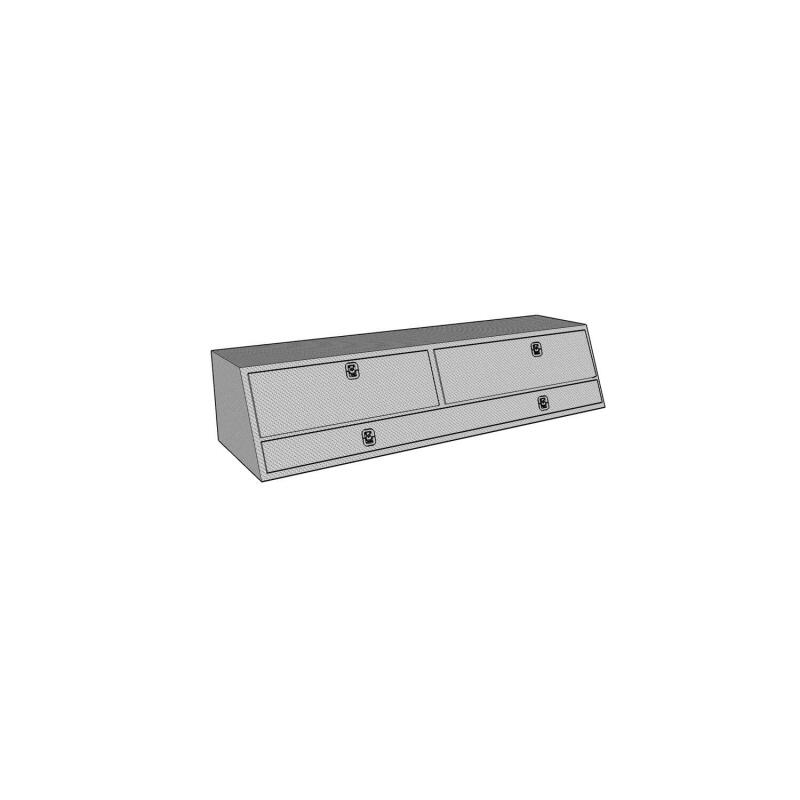 Westin 80-TBS200-88D /Brute Contractor TopSider 88in w/ Doors - Aluminum