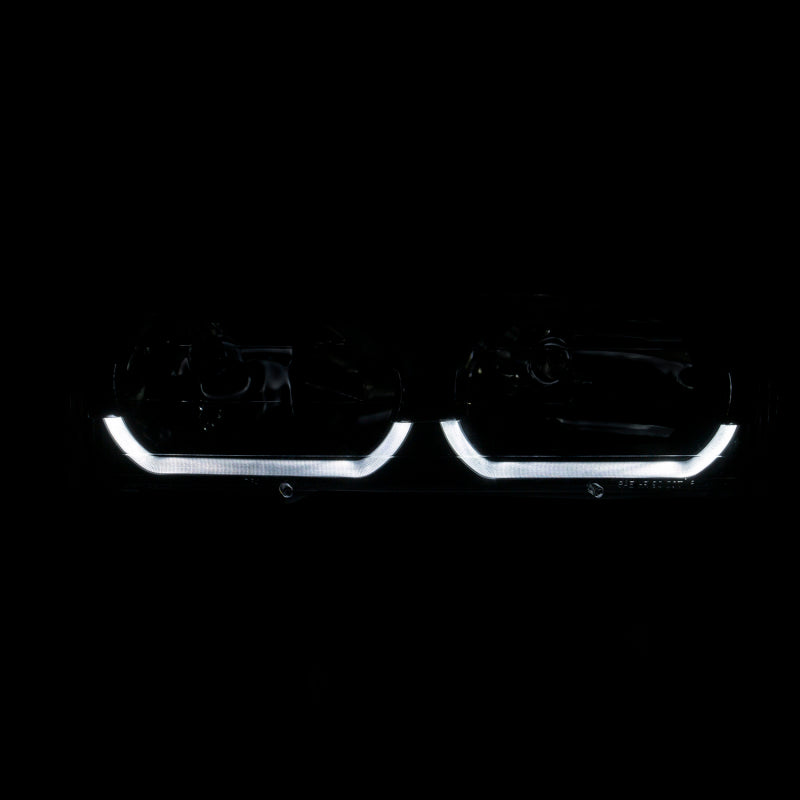 ANZO 121556 1998-2005 Ford Crown Victoria Crystal Headlight Chrome With Bumper Light (OE)