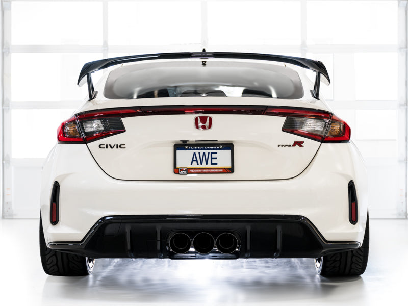 AWE Tuning 3020-53287 2023 Honda Civic Type R FL5 Track Edition Exhaust w/ Triple Diamond Black Tips