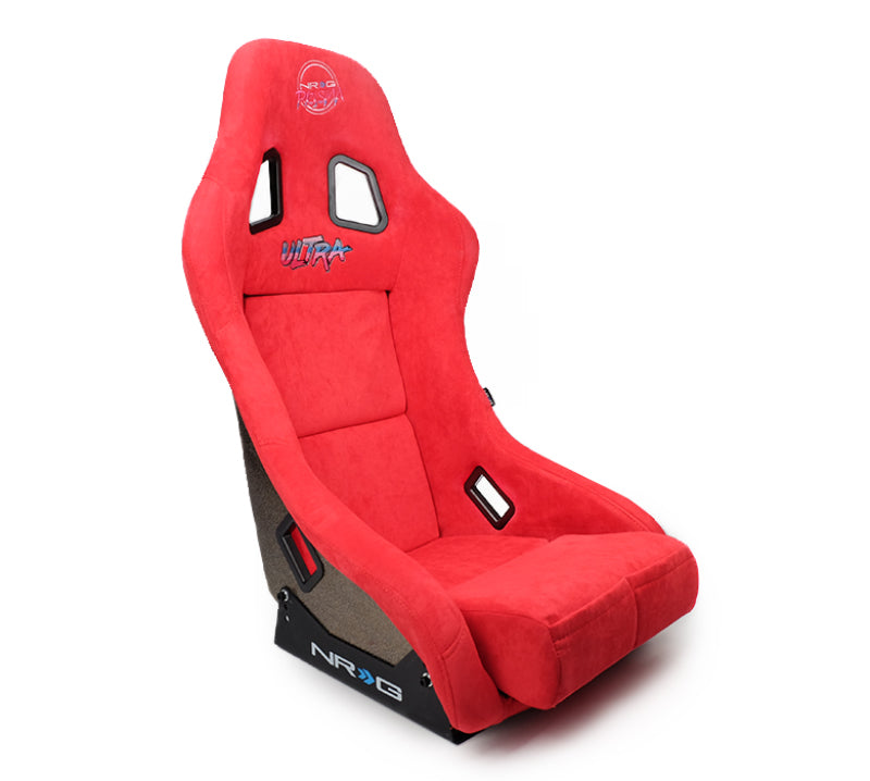 NRG FRP-303RD-ULTRA FRP Bucket Seat ULTRA Edition - Medium (Red Alcantara/Pearlized Back)