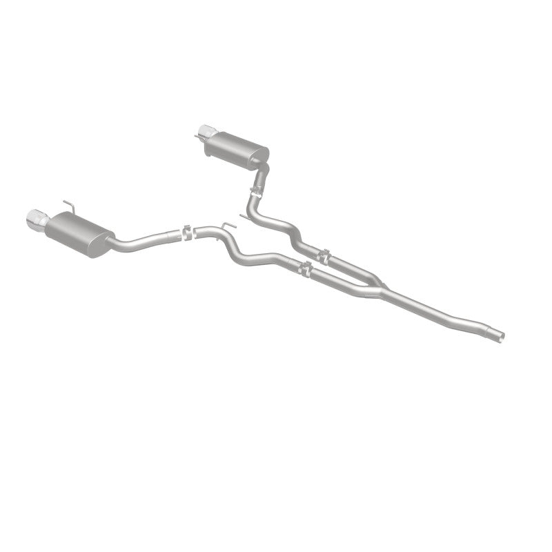 Magnaflow 19097 MagnaFlow Cat Back, SS, 2.5in, Street, Dual Split Polished 4.5in Tips 2015 Ford Mustang Ecoboost