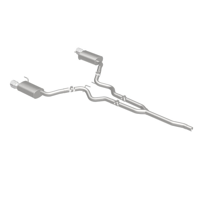 Magnaflow 19097 MagnaFlow Cat Back, SS, 2.5in, Street, Dual Split Polished 4.5in Tips 2015 Ford Mustang Ecoboost