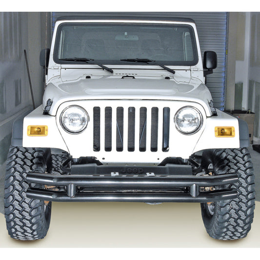 Rugged Ridge 11560.02 3in Double Tube Bumper 76-06 Jeep CJ / Jeep Wrangler