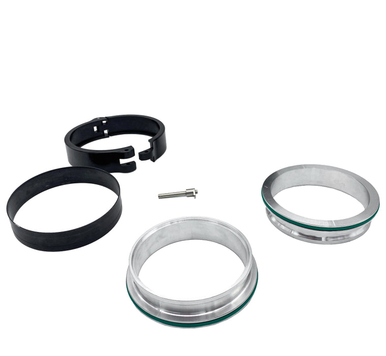 Granatelli Motor Sports 318540 Granatelli 4.0in Dual Seal Double O-Ring Clamp Assembly