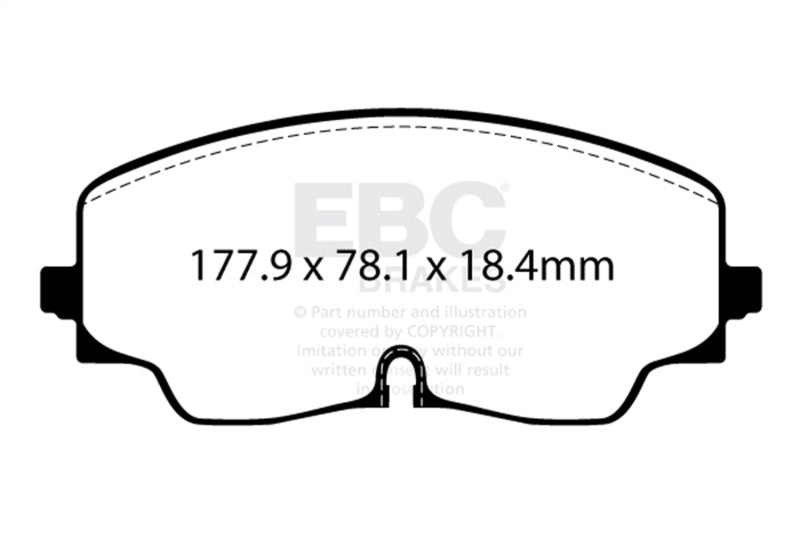 EBC DP52448NDX 2022+ Volkswagen Golf R (Mk8) Bluestuff Front Brake Pads