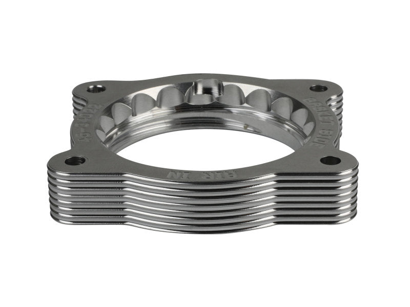 aFe 46-34022 02-09 Chevrolet Trailblazer/ 02-09 GMC Envoy L6 4.2L Silver Bullet Throttle Body Spacer - Silver