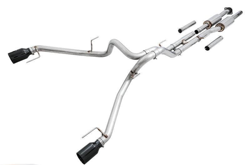 AWE Tuning 3015-33106 2017+ Ford Raptor 0 FG Performance Exhaust System - w/ Diamond Black Tips