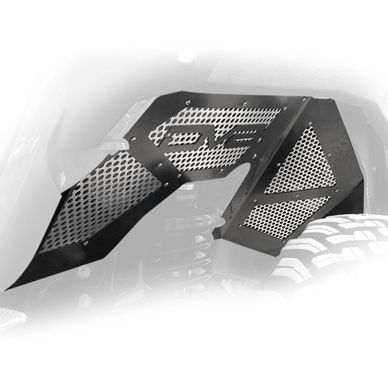 DV8 Offroad INFEND-03FB 2018+ Jeep Wrangler JL Front Inner Fenders - Black
