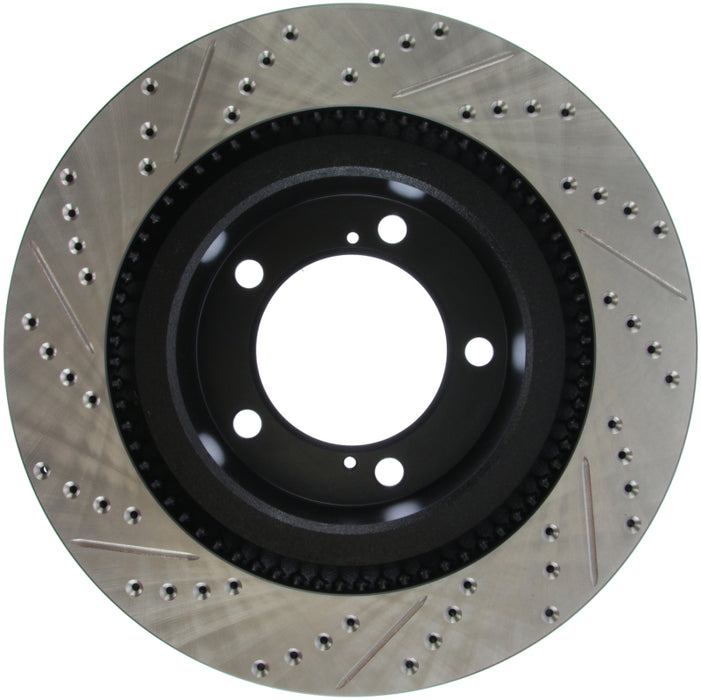 Stoptech 127.44156L StopTech 07-09 Toyota Tundra / 08-09 Toyota Sequoia Front Left Slotted & Drilled Rotor