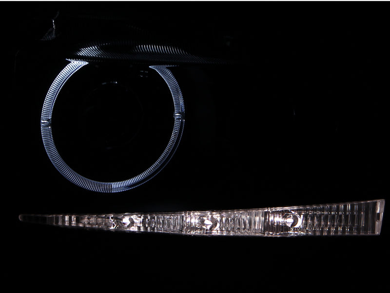 ANZO 121347 2004-2007 Scion Xb Projector Headlights w/ Halo Black G2