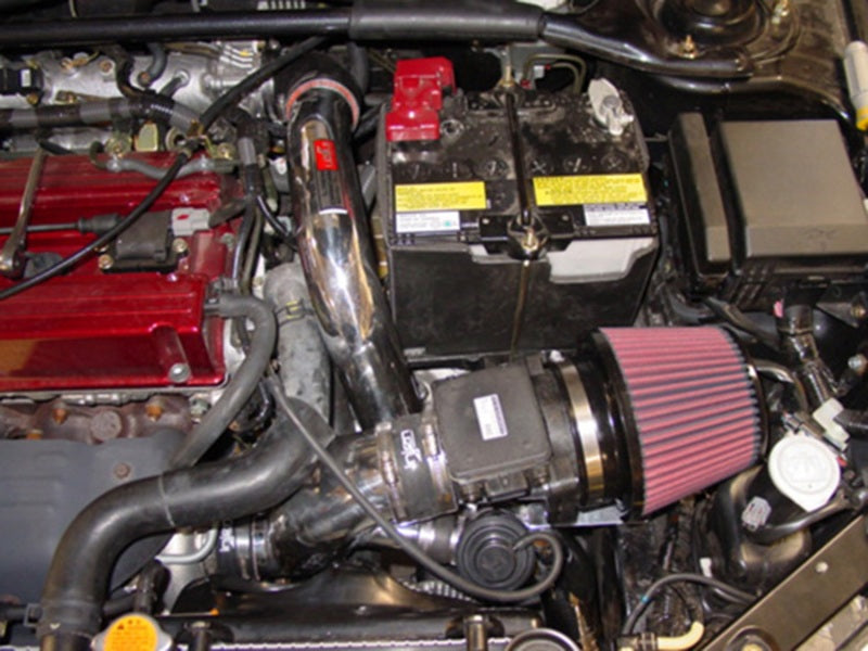 Injen SP1898BLK 03-06 Evo 8/9/MR Cast Aluminum Intake System w/ Full Intercooler Piping Black Short RAM Intake