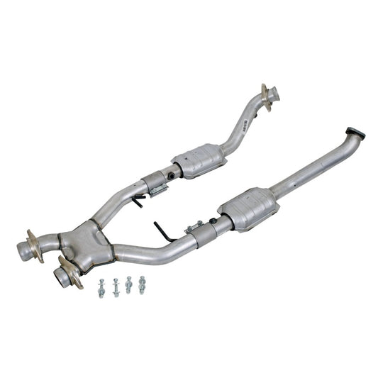BBK 1618 96-98 Mustang 4.6 Cobra High Flow X Pipe With Catalytic Converters - 2-1/2