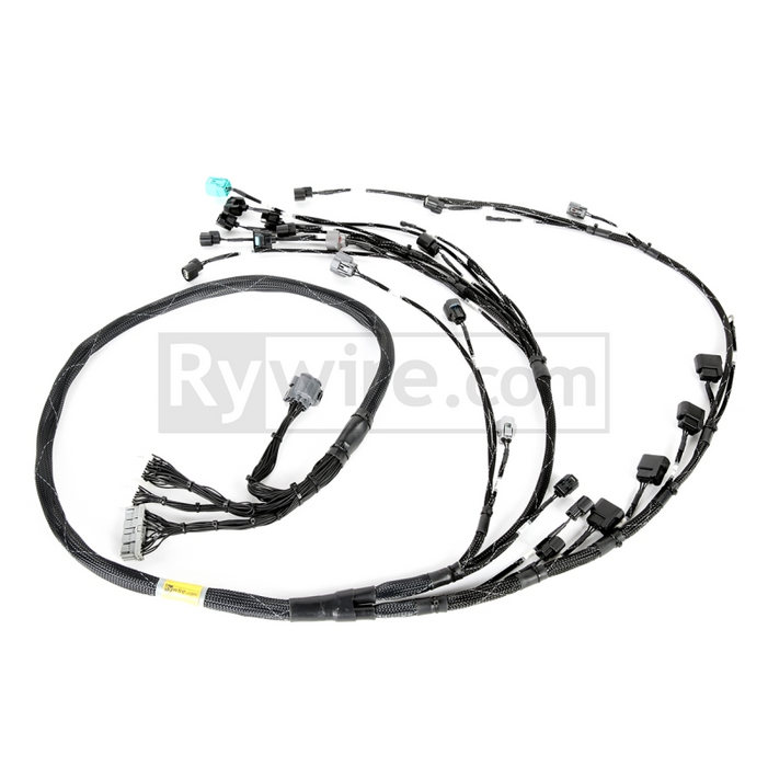 Rywire RY-K24Z3-BASE Honda K24Z3 Tucked Budget Engine Harness w/OBD2 02-04 K24Z3 Sensors & Connectors/Front VSS