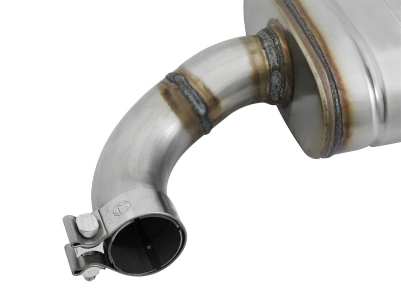 aFe 49-43085-B MACHForce XP 2.5in 409 Stainless Axle Back Exhaust w/ Black Tips 15-17 Ford Mustang I4-2.3L (t)