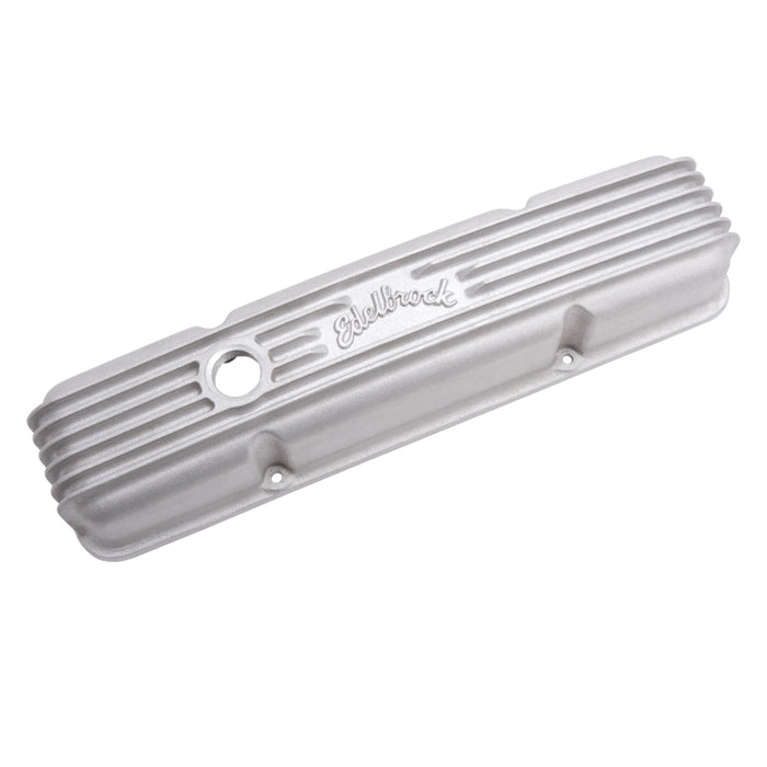 Edelbrock EDE41449 Valve Cover Kit Classic Finned SBC 59-86